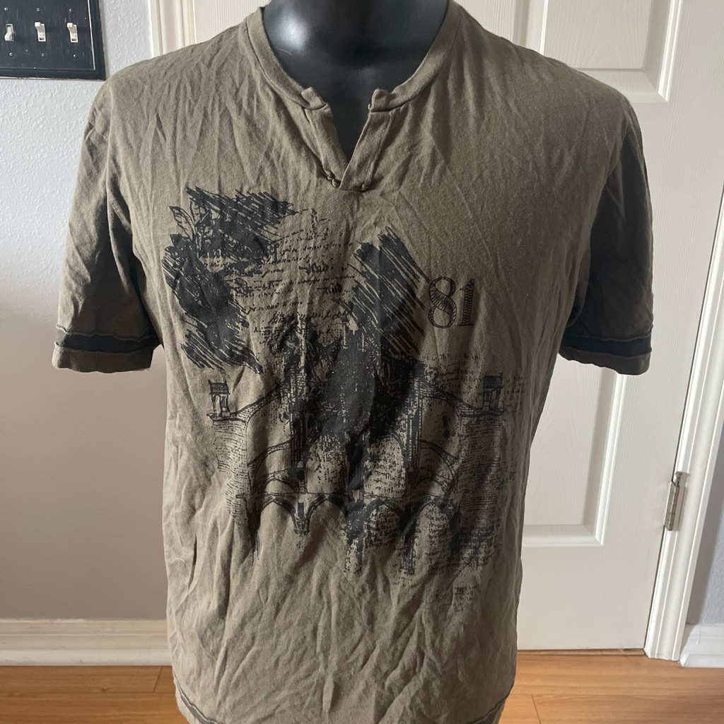 Men 100 Guess Authentic Brand Tshirt 81 Size Xxl Green